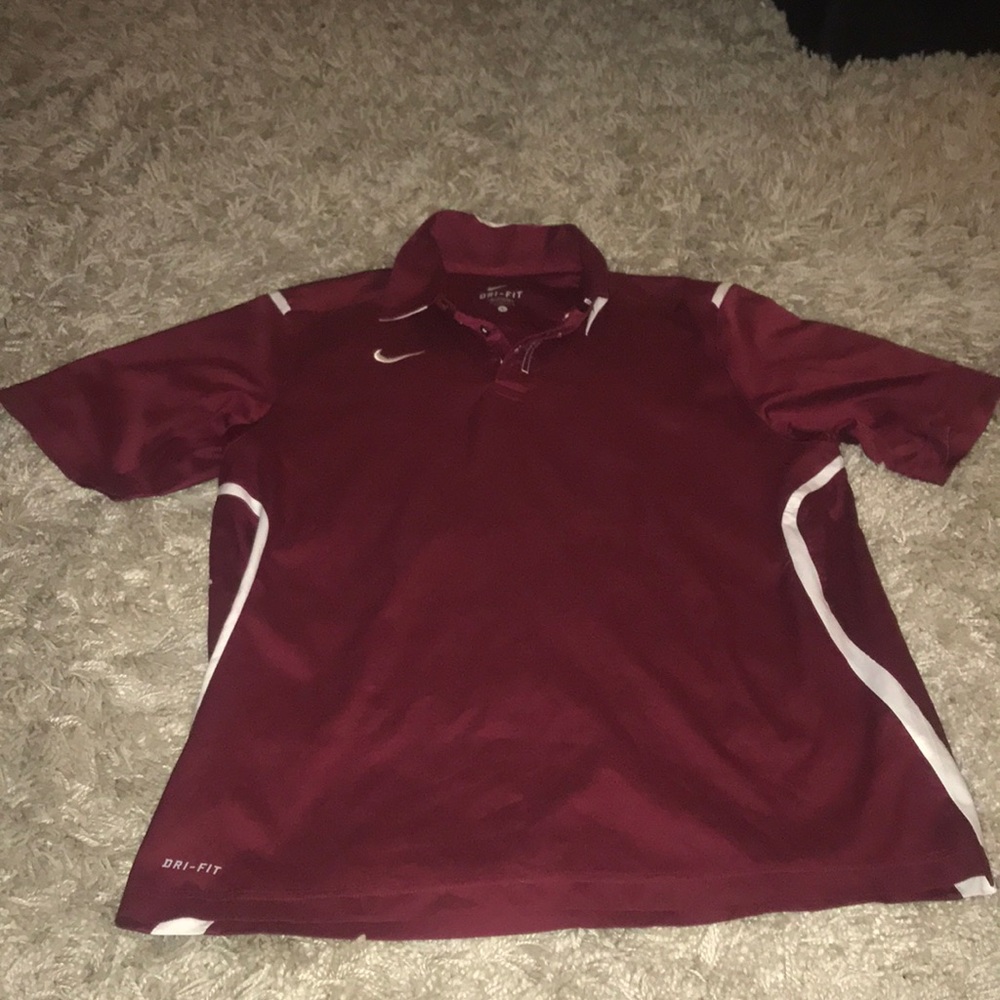 Nike Red Dri Fit Men’s Polo L